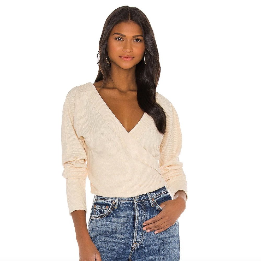NEW Free People Lupine Tee Sugar Cookie